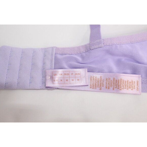 Savage X Fenty by Rihanna L Purple Lace Gold Unwired Structured Bra NWT - Picture 6 of 13